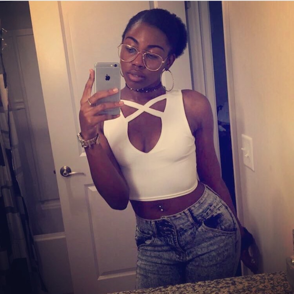 Cross-Cut Crop Top